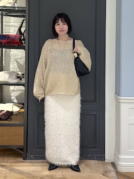 「A part by（アパートバイ）のメタルパーツパンプス（パンプス、ブラック系）」を使った、さちさん（レディース・156cm）の秋コーディネート