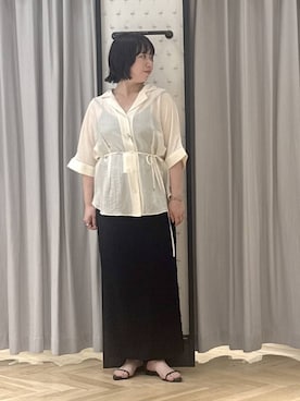 「SNAP_apart by lowrys」｜さちさん（レディース・155cm）の夏コーディネート