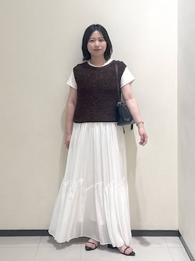 「SNAP_apart by lowrys」｜さちさん（レディース・155cm）の夏コーディネート