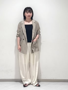 「A part by（アパートバイ）のアイテム（ジャケット/アウター）」を使った、さちさん（レディース・155cm）の夏コーディネート