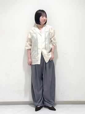 「アイテム（パンプス）」を使った、さちさん（レディース・155cm・20代）の夏コーディネート