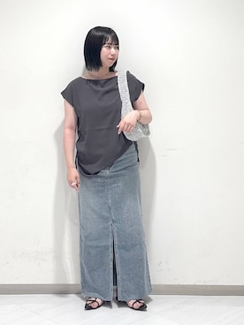 「A part by（アパートバイ）のアイテム」を使った、さちさん（レディース・155cm）の夏コーディネート