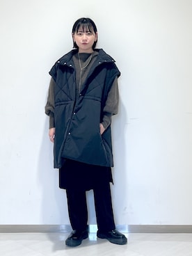 「A part by（アパートバイ）のアイテム（ダウンジャケット/コート）」を使った、さちさん（レディース・156cm）の秋コーディネート
