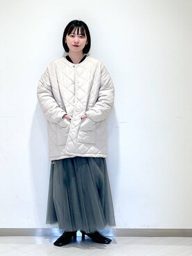 「A part by（アパートバイ）のアイテム（ダウンジャケット/コート）」を使った、さちさん（レディース・155cm）の秋コーディネート