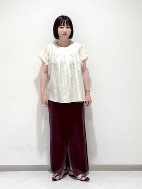 「アイテム（デニムスカート）」を使った、さちさん（レディース・155cm・20代）の夏コーディネート