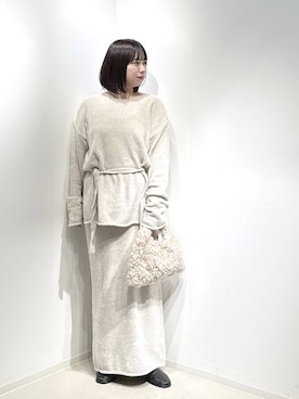 「アイテム（セットアップ）」を使った、さちさん（レディース・155cm）の秋コーディネート