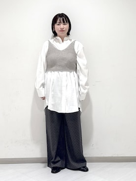 「アイテム（シャツワンピース）」を使った、さちさん（レディース・155cm・20代）の秋コーディネート