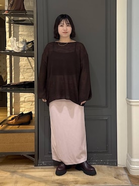 「アイテム（スリッポン）」を使った、さちさん（レディース・155cm・30代）の秋コーディネート