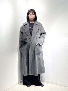 「アイテム（ステンカラーコート）」を使った、さちさん（レディース・155cm）の秋コーディネート