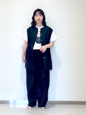 「REGENCY WORKS（リージェンシーワークス）のアイテム」を使った、さちさん（レディース・155cm）の夏コーディネート