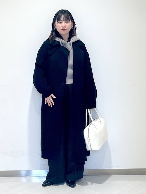 セール】コンパクトフードニットプルオーバー（ニット/セーター）｜A