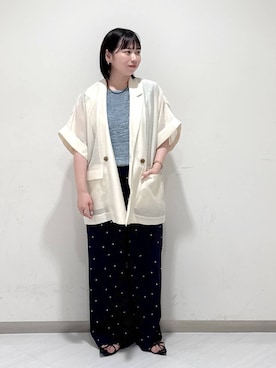 「A part by（アパートバイ）のアイテム」を使った、さちさん（レディース・155cm）の夏コーディネート