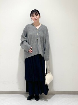 「A part by（アパートバイ）の【2WAY】フトベルトショルダーバッグ（ショルダーバッグ）」を使った、さちさん（レディース・155cm）の秋コーディネート