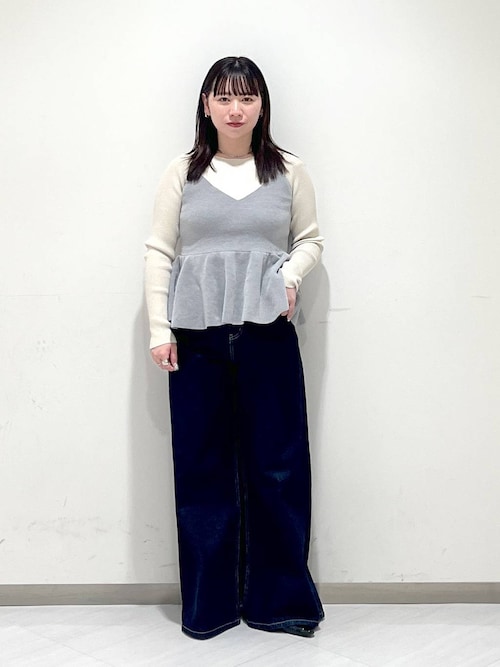ハンドメイド【ワンピース、セットアップ】 コルセット風ピンタックシャーリングフラワープリントワンピース