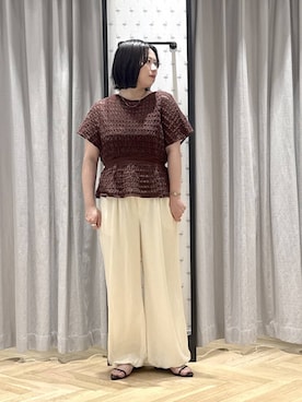 「A part by（アパートバイ）のナローストラップサンダル（サンダル、ブラック系）」を使った、さちさん（レディース・156cm）の夏コーディネート