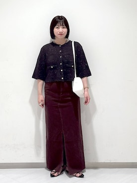 「アイテム（デニムスカート）」を使った、さちさん（レディース・155cm・20代）の夏コーディネート
