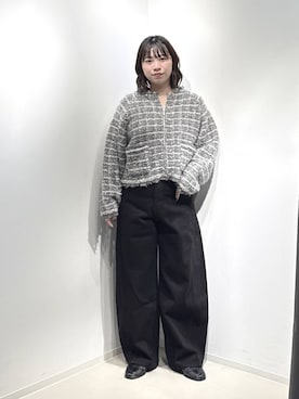 「A part by（アパートバイ）のアイテム（デニムパンツ）」を使った、さちさん（レディース・155cm）の秋コーディネート
