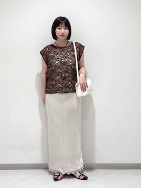 「A part by（アパートバイ）のアイテム」を使った、さちさん（レディース・155cm）の夏コーディネート