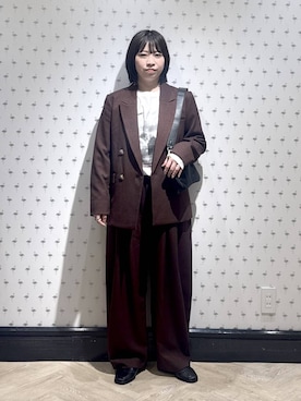 「アイテム（テーラードジャケット）」を使った、さちさん（レディース・155cm・20代）の秋コーディネート