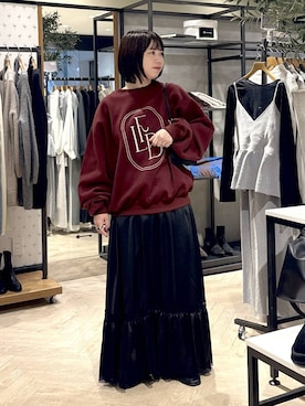「アイテム（キーホルダー）」を使った、さちさん（レディース・155cm）の秋コーディネート