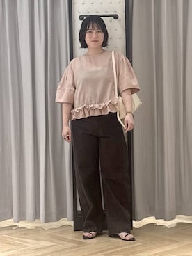 「SNAP_apart by lowrys」｜さちさん（レディース・155cm）の夏コーディネート