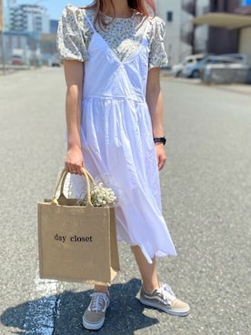 「アイテム（エコバッグ/サブバッグ）」を使った、DAY CLOSETさん（レディース・160cm）の秋コーディネート