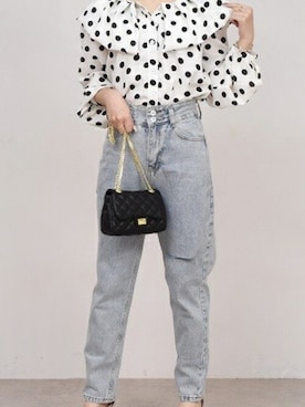 「DAY CLOSET（デイ クローゼット）のアイテム（シャツ/ブラウス）」を使った、DAY CLOSETさん（レディース・160cm）の夏コーディネート