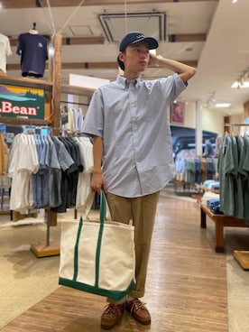 「オックスフォードシャツ」｜tomoさん（メンズ・171cm）の夏コーディネート