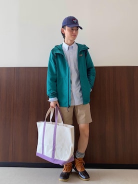 「アイテム（マウンテンパーカー）」を使った、tomoさん（メンズ・171cm）の秋コーディネート