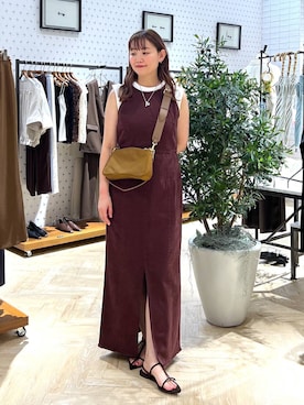 「アイテム（ワンピース/ドレス）」を使った、momoさん（レディース・166cm・30代）の夏コーディネート