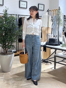 「e/rm」｜「アイテム（アクセサリー）」を使った、momoさん（レディース・165cm）の夏コーディネート
