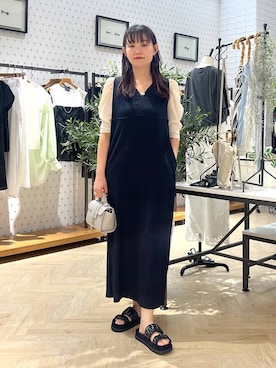 「e/rm」｜「アイテム（ワンピース/ドレス）」を使った、momoさん（レディース・165cm）の夏コーディネート