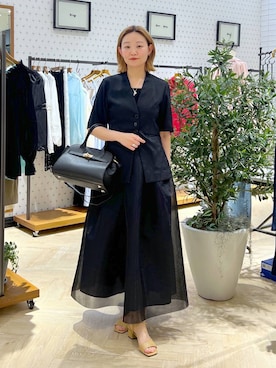 ダブルラッセルタックスカートを使った人気ファッションコーディネート