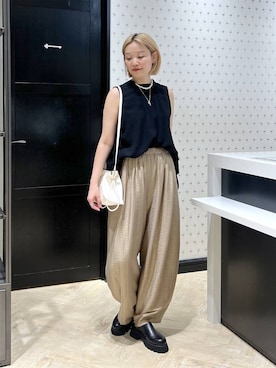 「SNAP_apart by lowrys」｜momoさん（レディース・165cm）の夏コーディネート