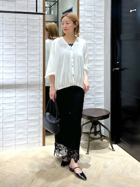 「リラックス」｜momoさん（レディース・165cm）の春コーディネート