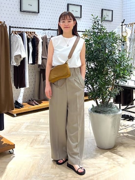 「アイテム（サンダル）」を使った、momoさん（レディース・166cm・30代）の夏コーディネート