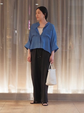「アイテム（キャミソール）」を使った、増田さん（レディース・157cm）の夏コーディネート