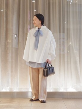 「PASCUCCI（パスクッチ）のアイテム」を使った、増田さん（レディース・157cm）の春コーディネート