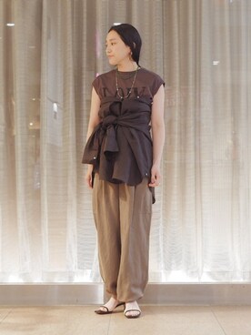 増田さん(レディース・157cm)の夏コーディネート