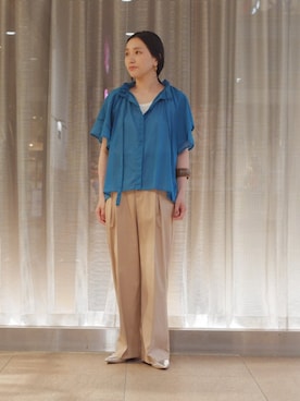 「アイテム（ピアス（両耳用））」を使った、増田さん（レディース・157cm）の夏コーディネート