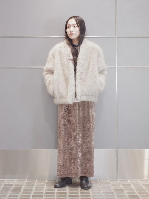 セール】フェイク ファー コクーン ブルゾン（ブルゾン）｜SHIPS