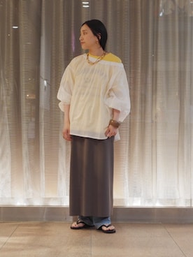 「アイテム（ピアス（両耳用））」を使った、増田さん（レディース・157cm）の夏コーディネート