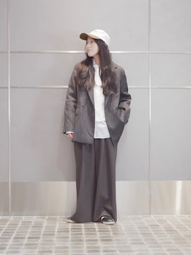 「SHIPS」｜増田さん（レディース・157cm）の秋コーディネート