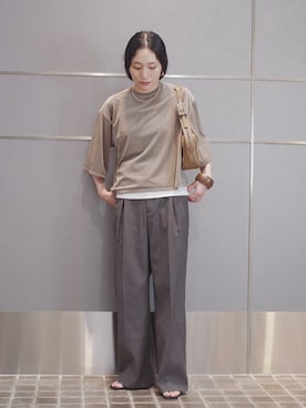 「キャミソール」｜増田さん（レディース・157cm）の夏コーディネート