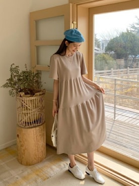 「DHOLIC（ディーホリック）のアイテム（ワンピース/ドレス）」を使った、ディーホリックさん（レディース・164cm）の冬コーディネート