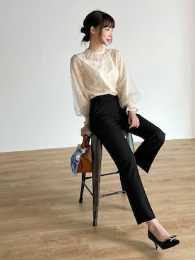 「韓国ファッション」｜ディーホリックさん（レディース・164cm）の春コーディネート