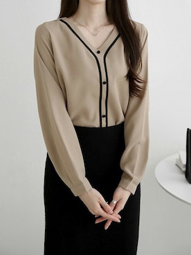 「DHOLIC（ディーホリック）のアイテム（トップス）」を使った、ディーホリックさん（レディース・163cm）の秋コーディネート