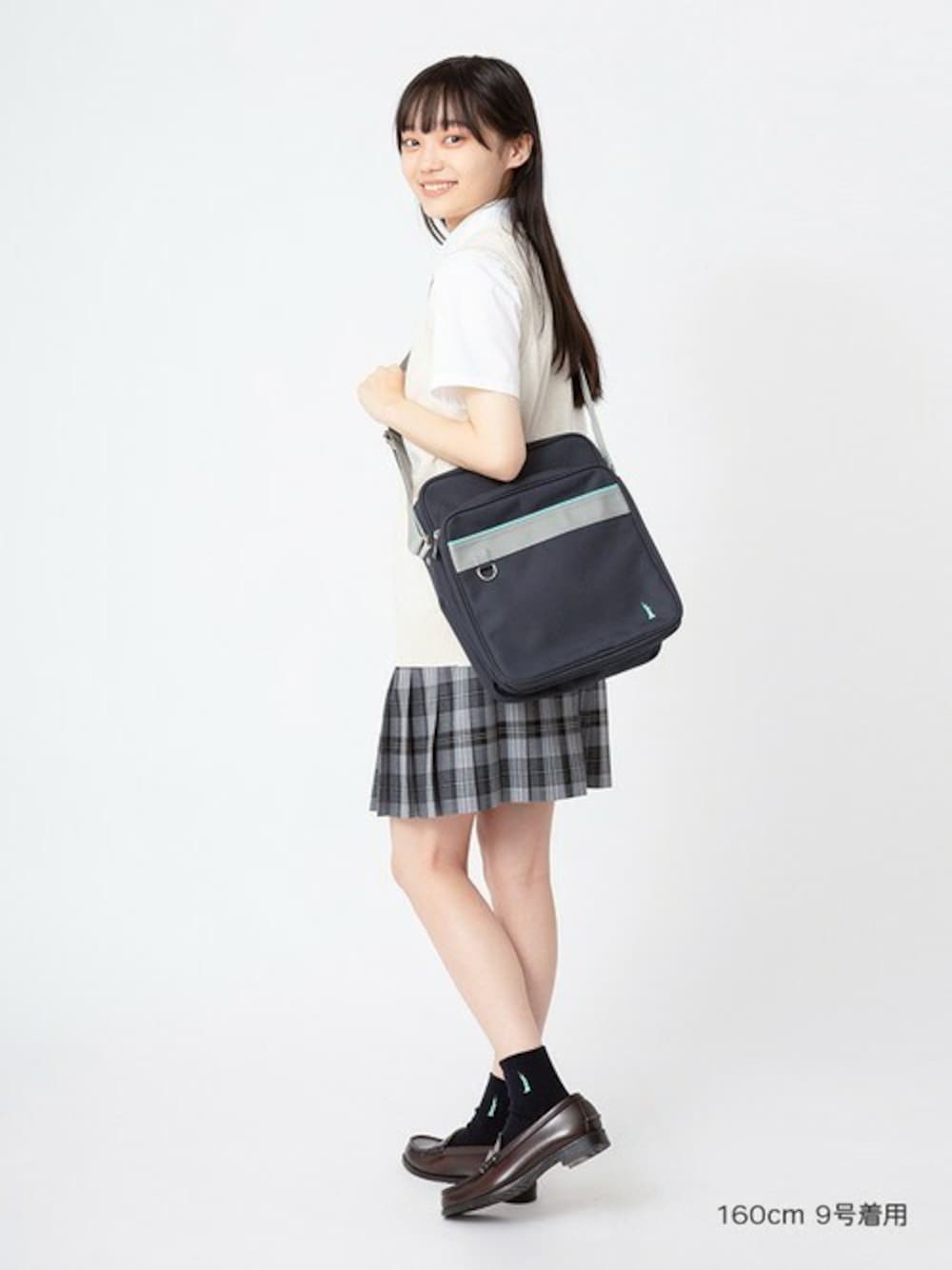 通園通学グッズ　5点セット(ストライプ×黒) 北欧風 通園通学グッズ 5点セット(ストライプ×黒) 北欧風