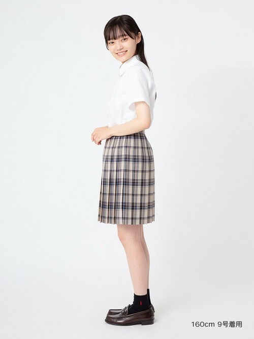 EASTBOY イーストボーイ シャツ ブラウス 女子 半袖 サックス