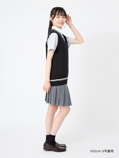 数量限定SALE 48cm丈 無地 スカート 女子 スクール 高校生 中学生 学生服 制服 クラフト・布製品